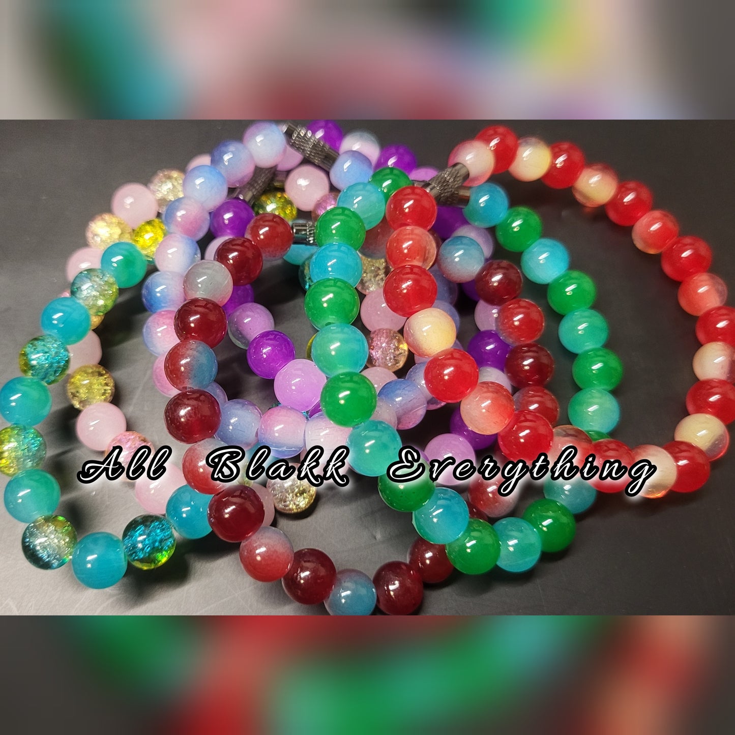 All Blakk Everything Handmade Beaded Bracelets