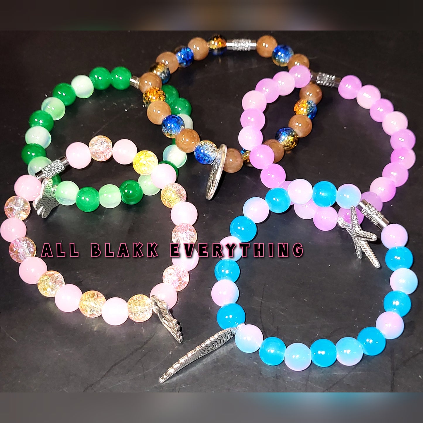 All Blakk Everything Handmade Beaded Bracelets