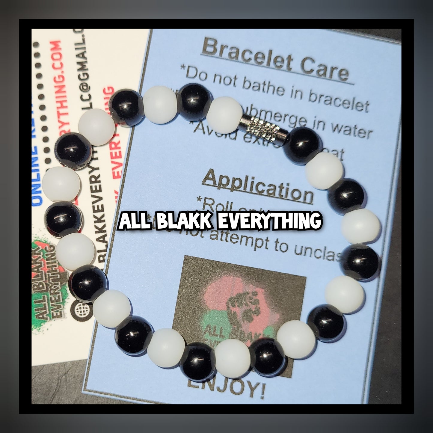 All Blakk Everything Handmade Beaded Bracelets