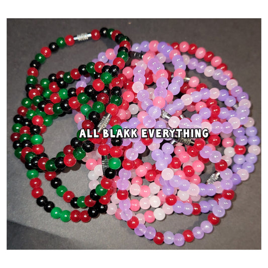 All Blakk Everything Valentines Bracelets