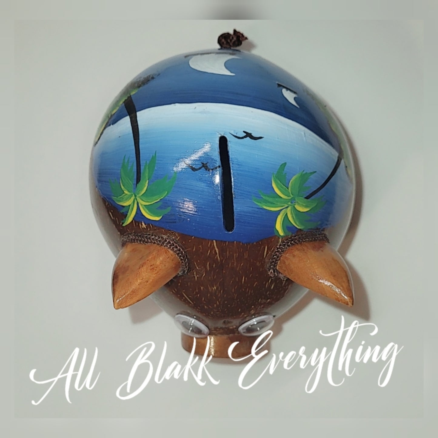 Bahamas Coconut Piggy Bank