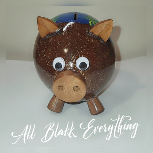 Bahamas Coconut Piggy Bank