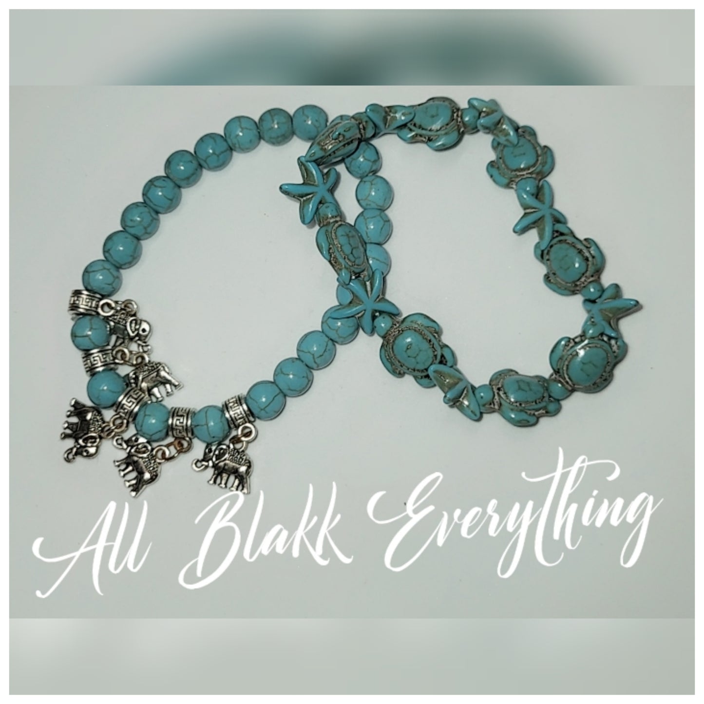 Bahamas Turquoise Howlite Bracelet Set